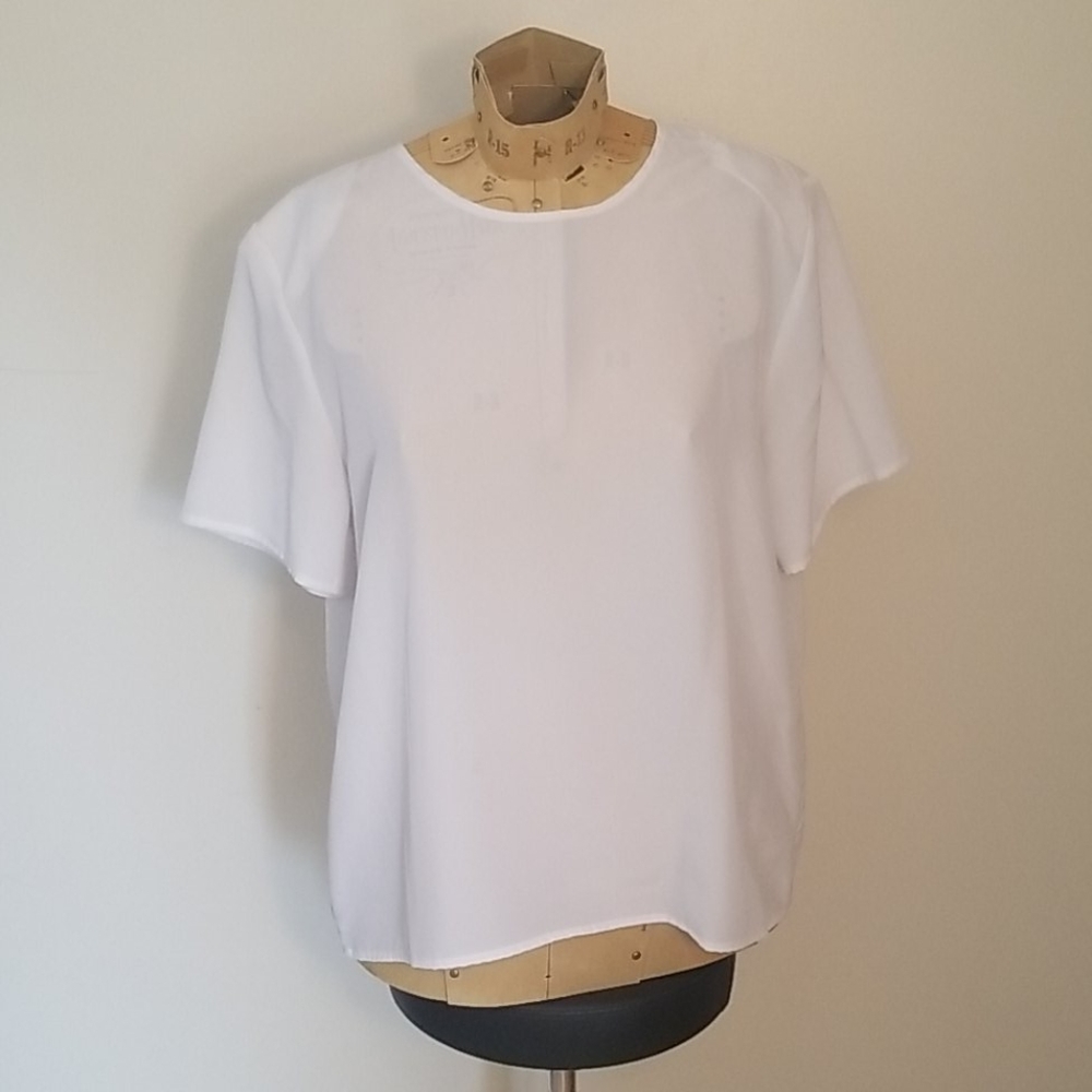 David Matthew white elegant blouse